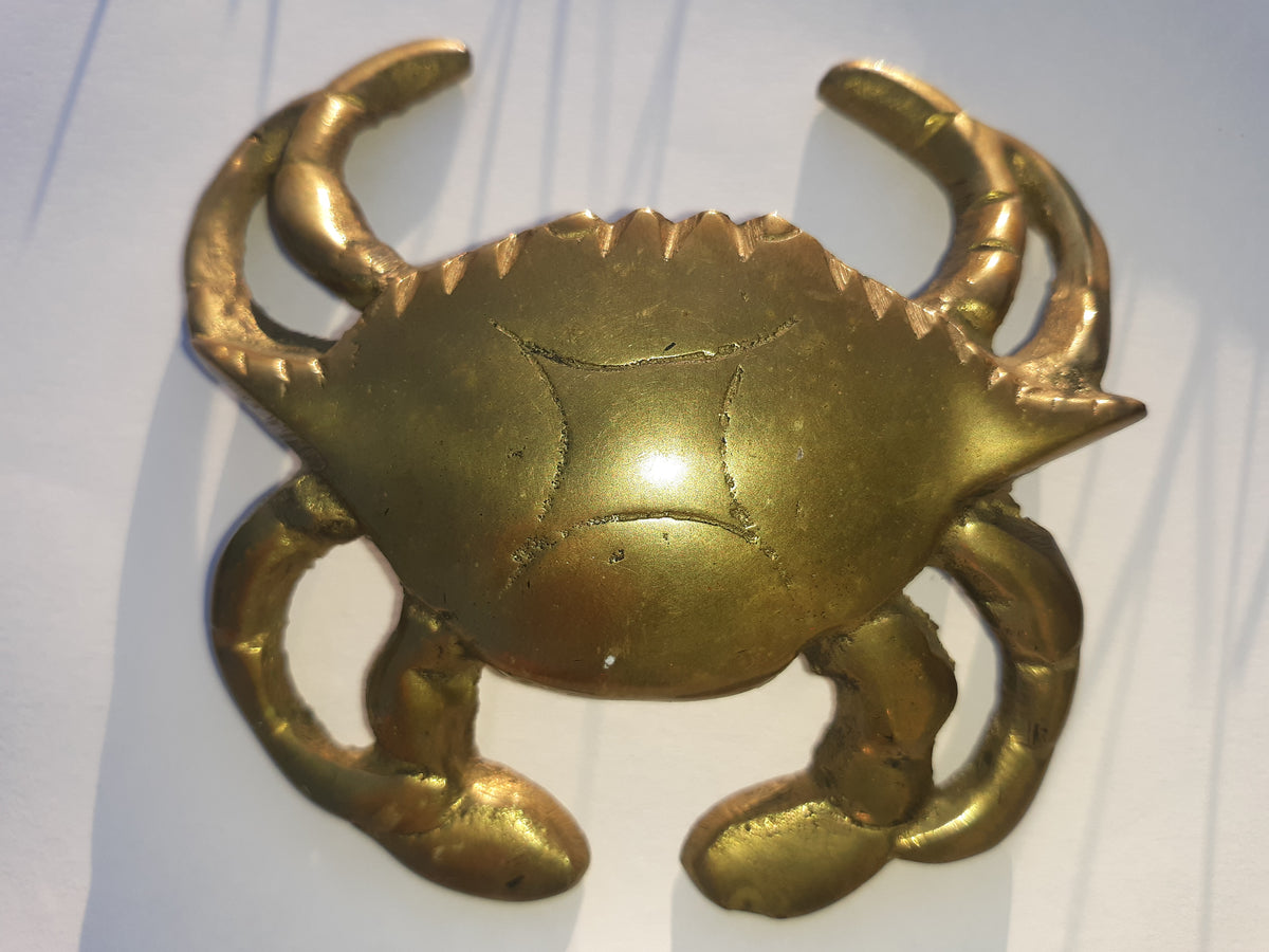 Rare Brass Crab Paperweight