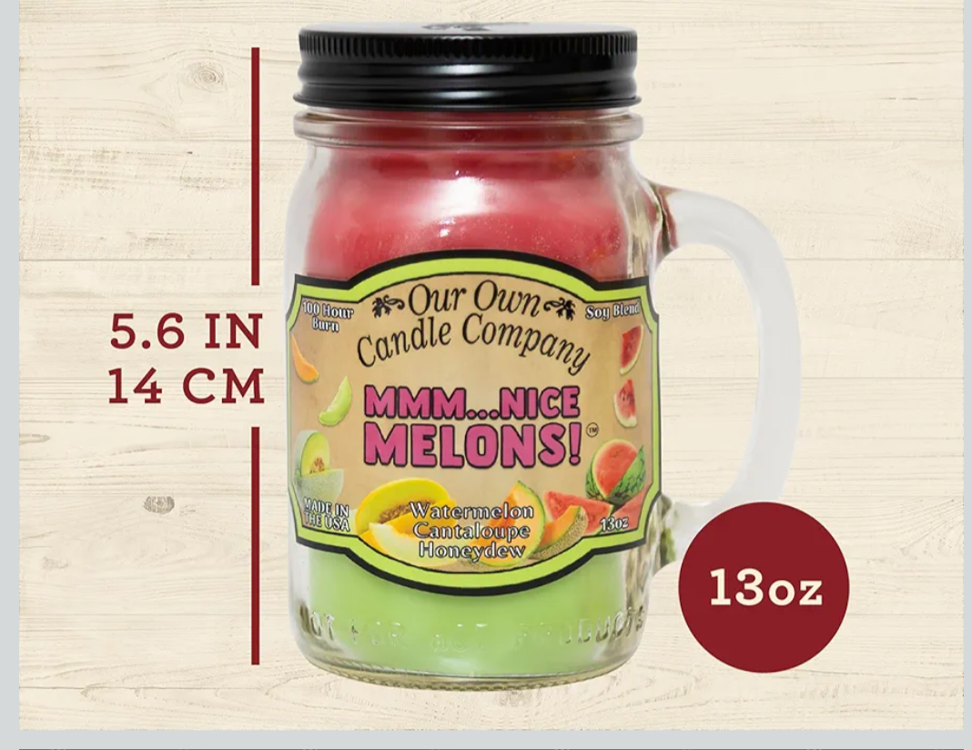 Mmm Melon Scented Farmhouse Candle