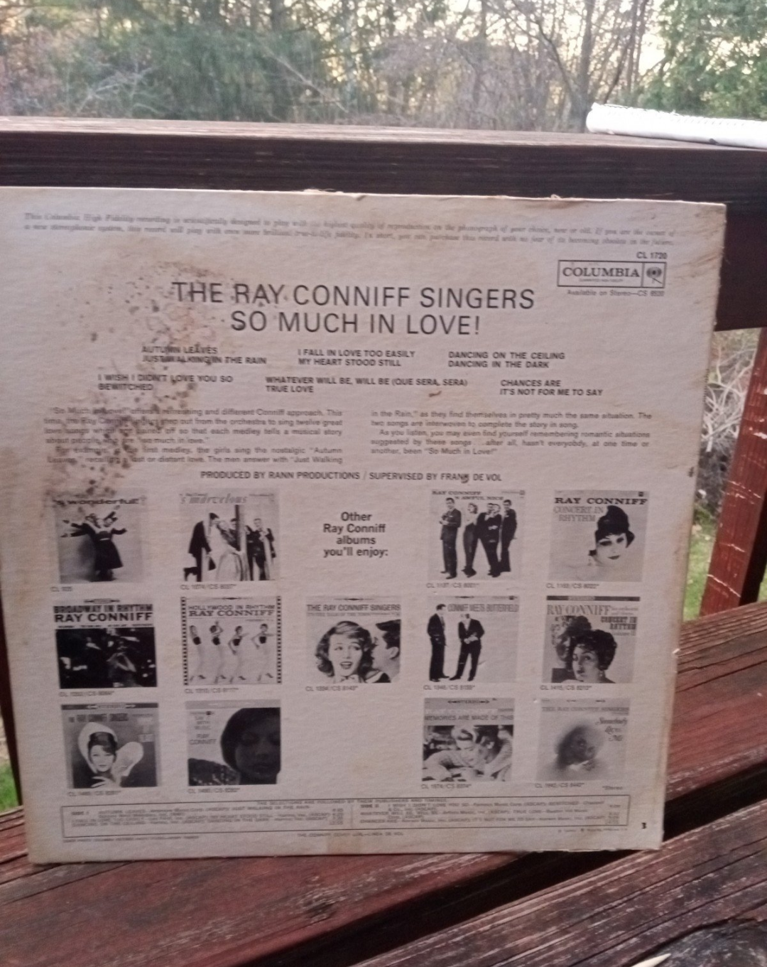So Much In Love vinyl record Ray Coniff Columbia LP