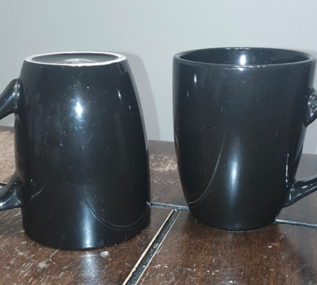 Black Stoneware Mugs
