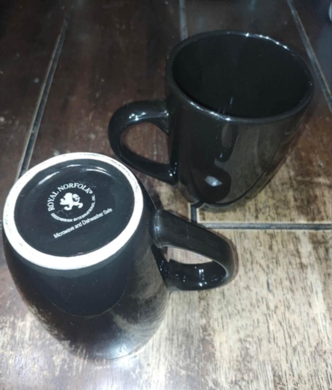 Black Stoneware Mugs