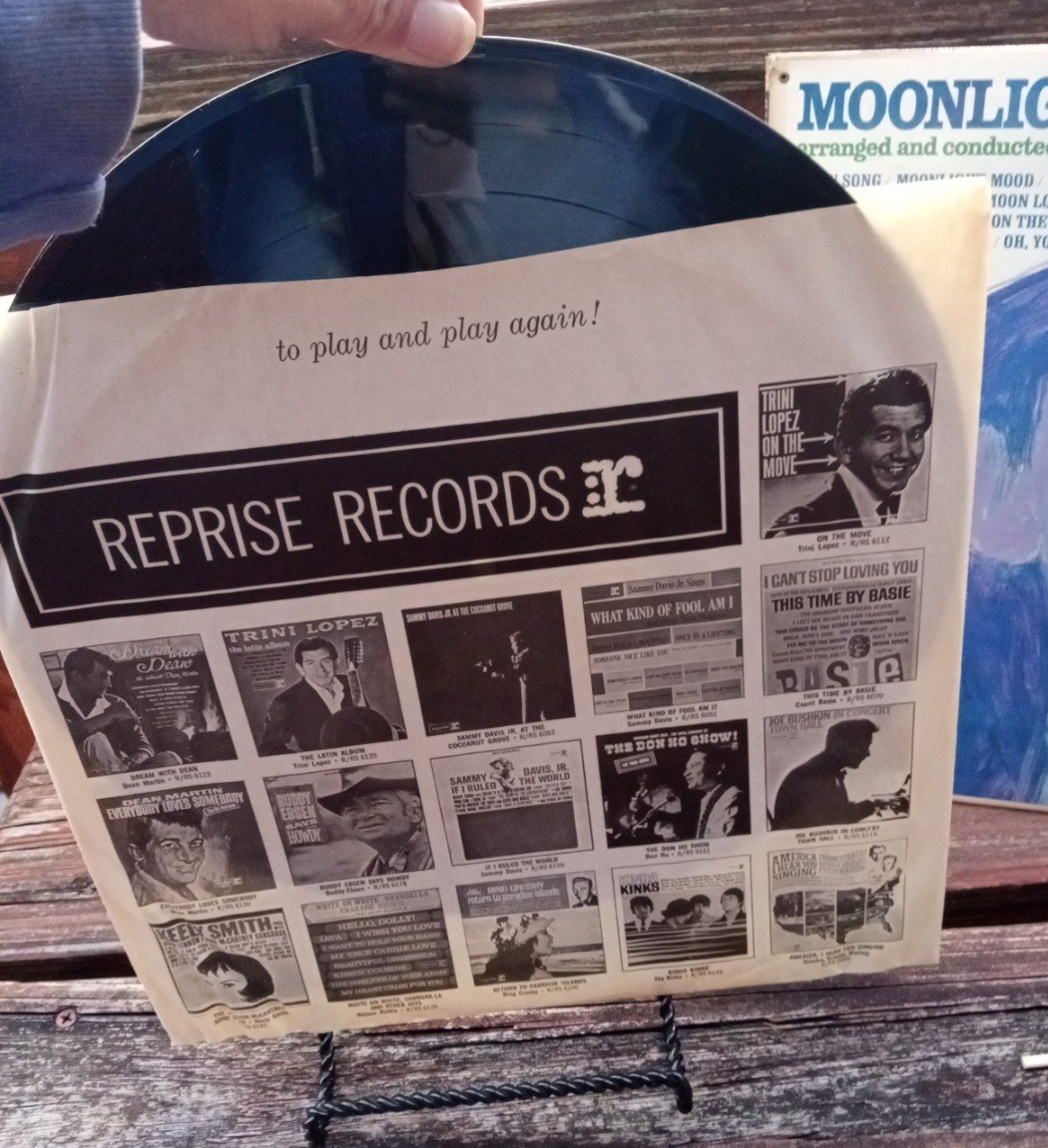 Frank Sinatra on vinyl record